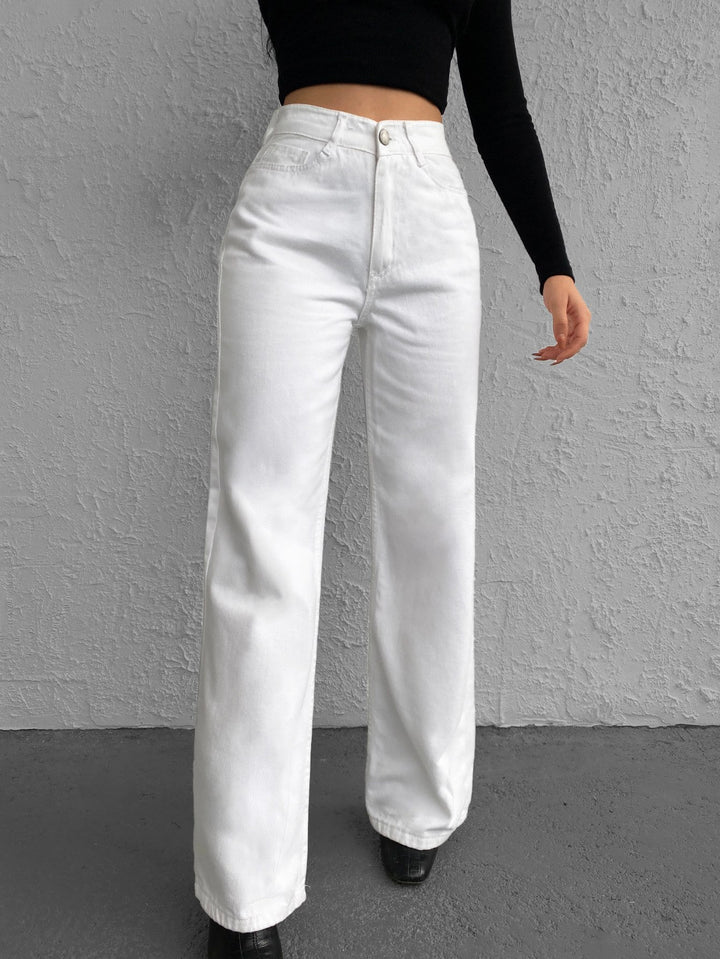 Jeans SHEIN, alb