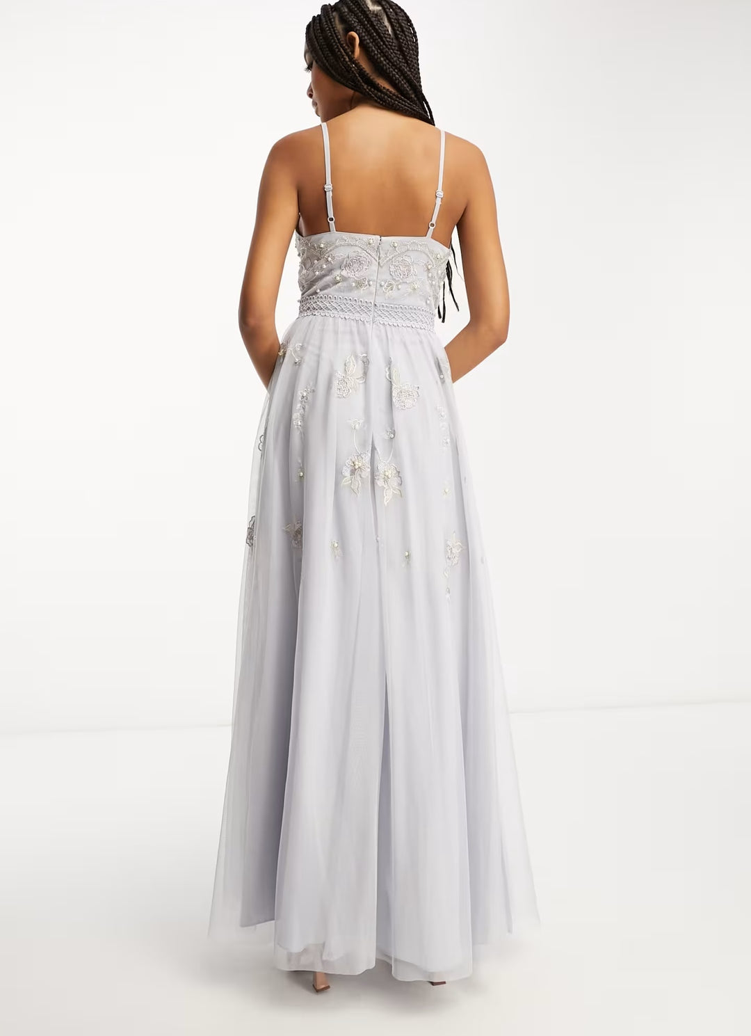 Rochie maxi ASOS, alb