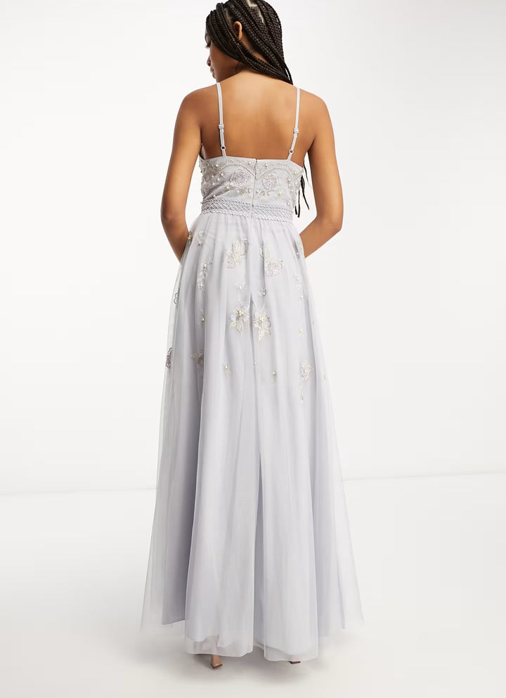 Rochie maxi ASOS, alb