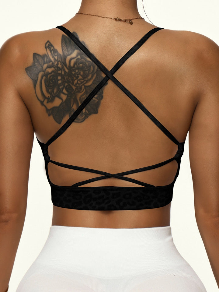 Bustieră sport SHEIN, negru