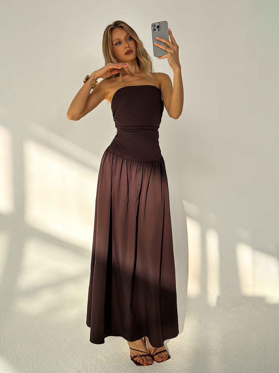Rochie midi SHEIN, vișiniu