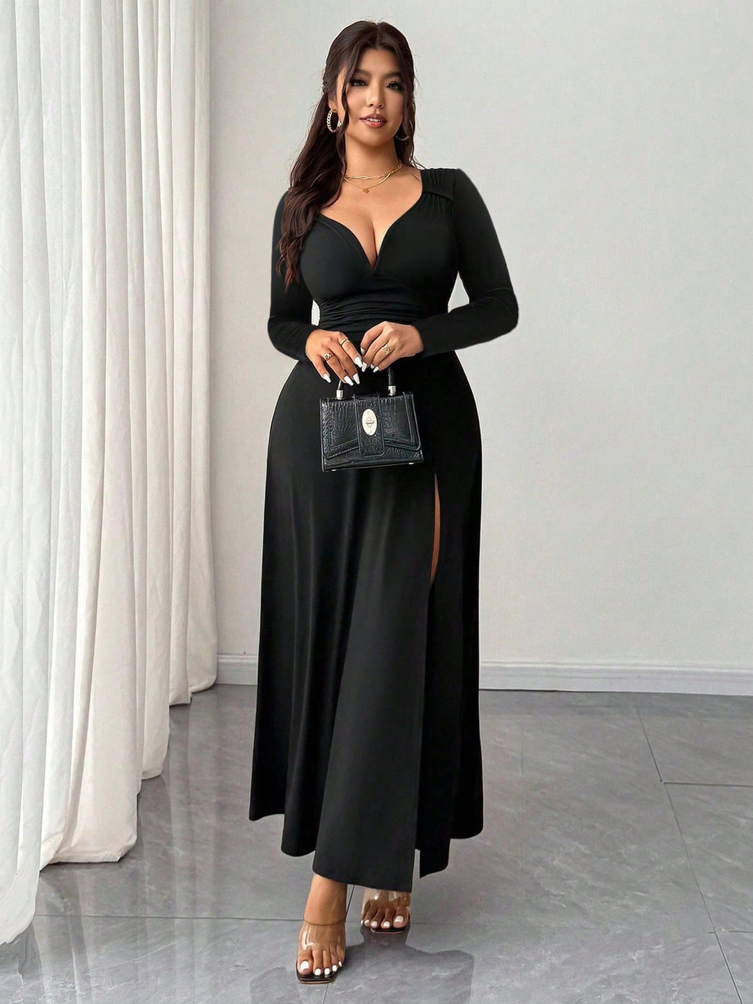 Rochie maxi SHEIN, mix culori