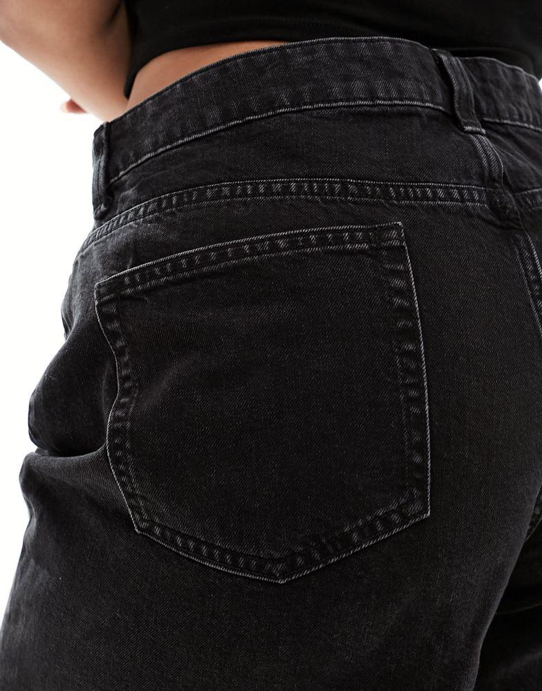 Pantaloni scurți de blugi ASOS, negru