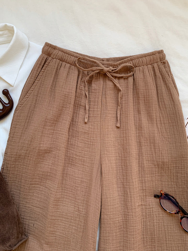 Pantaloni SHEIN, maro