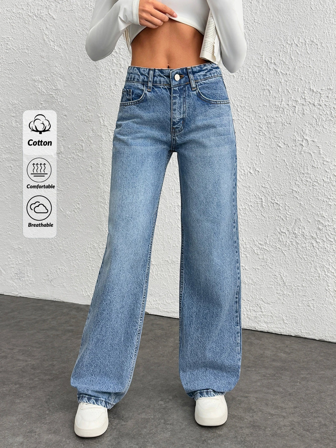 Jeans SHEIN, albastru