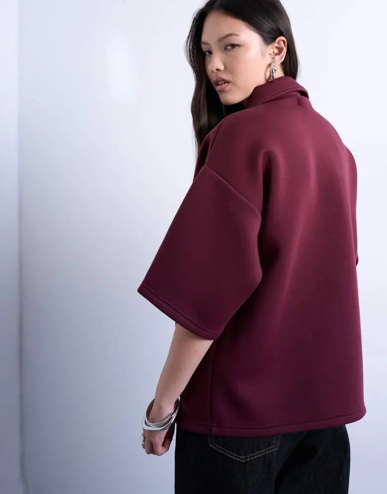 Tricou TOPSHOP, vișiniu