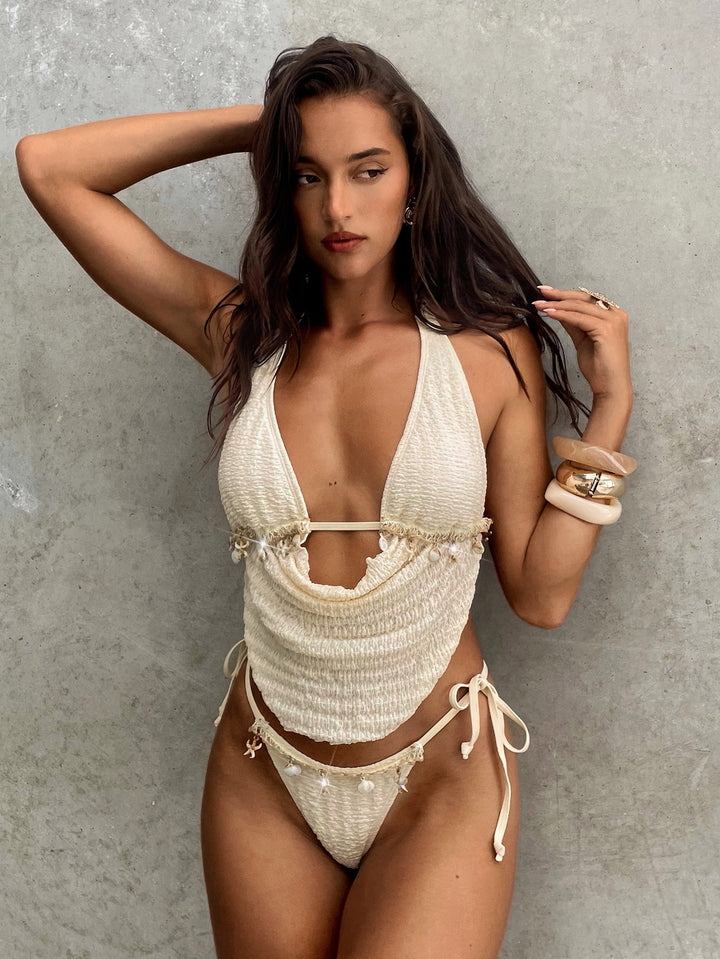 Set bikini SHEIN, portocaliu