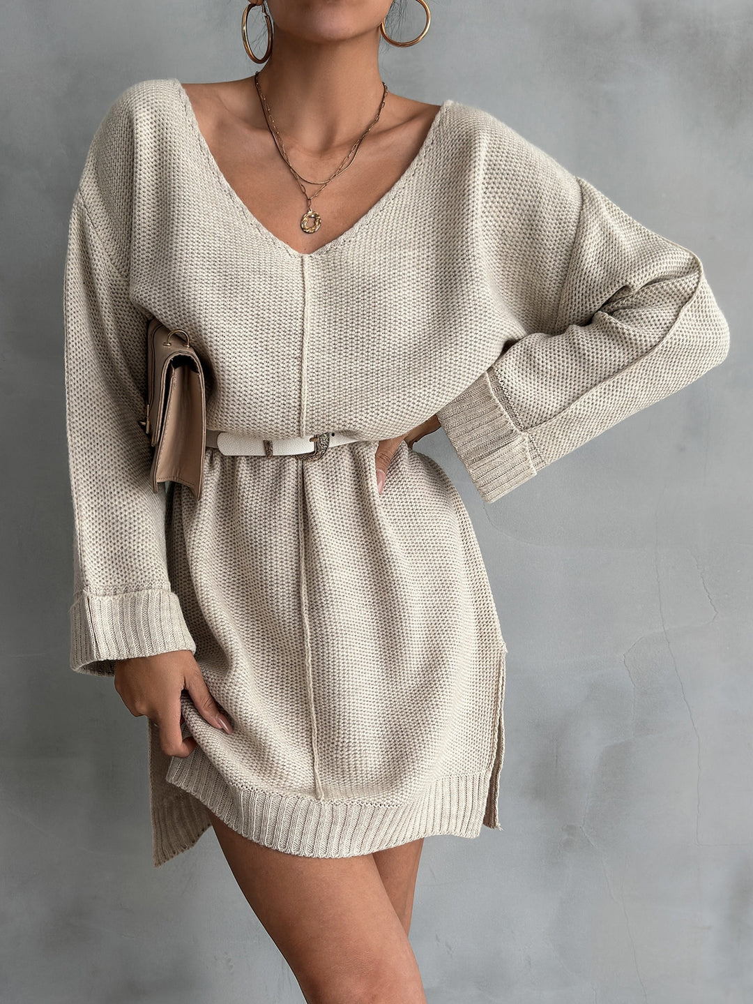 Rochie mini SHEIN, bej