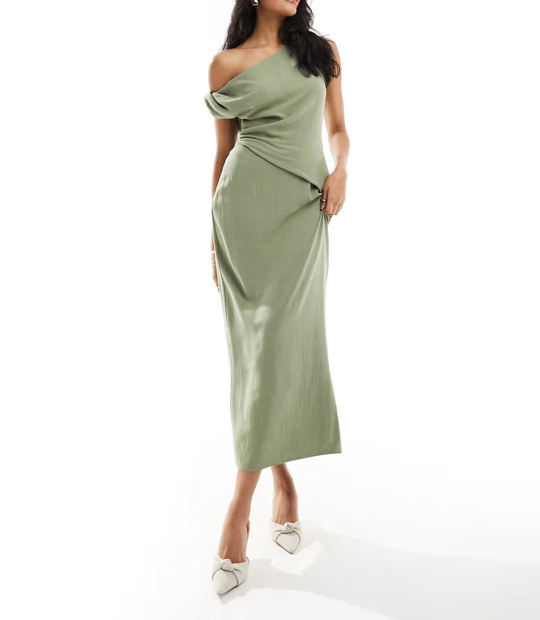 Rochie maxi ASOS, verde
