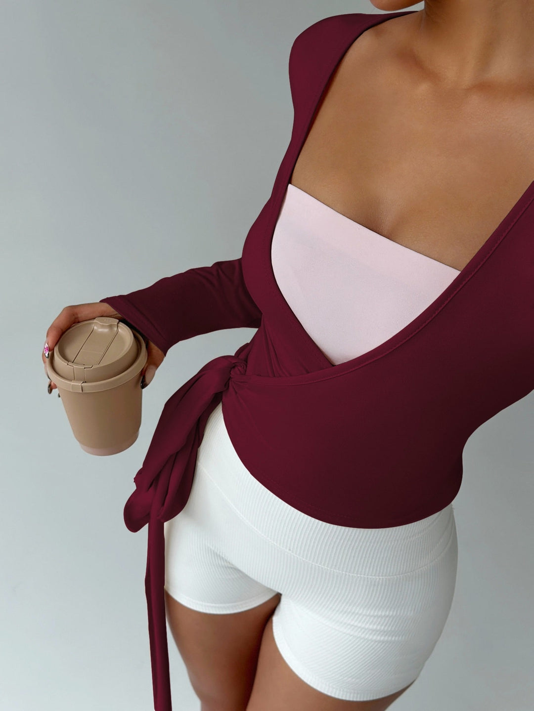 Tricou SHEIN, vișiniu