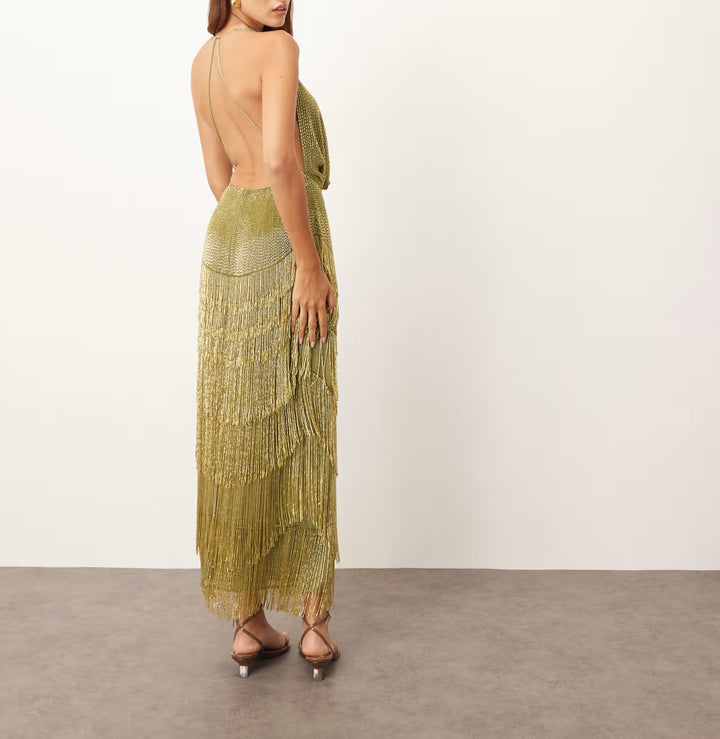Rochie de ocazie Asos, verde