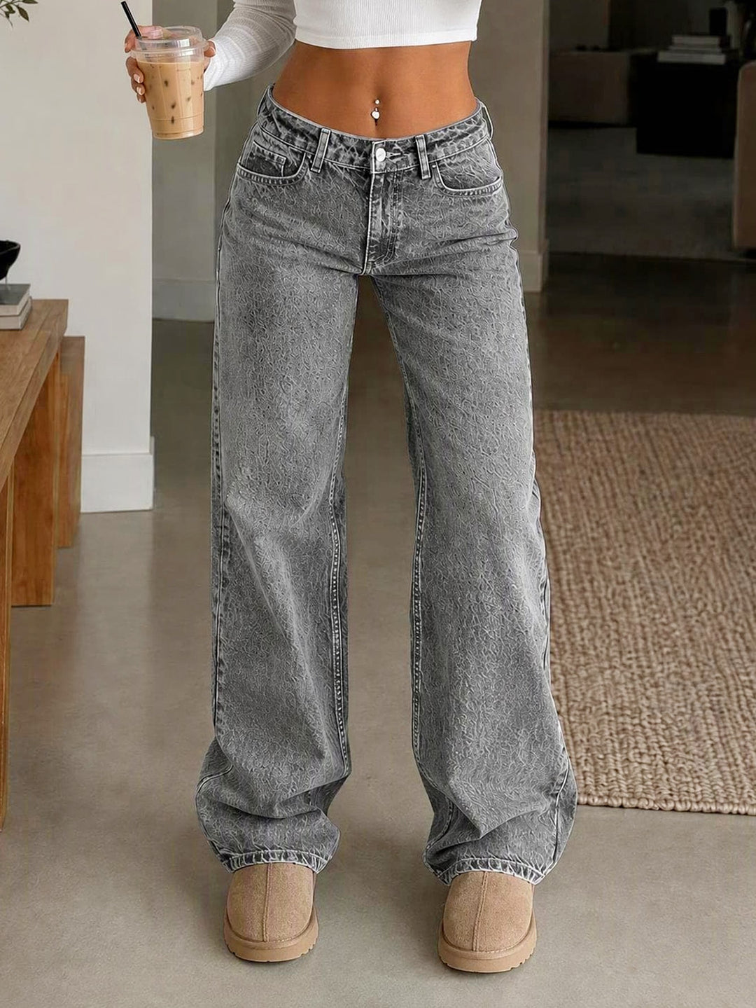 Jeans SHEIN, gri