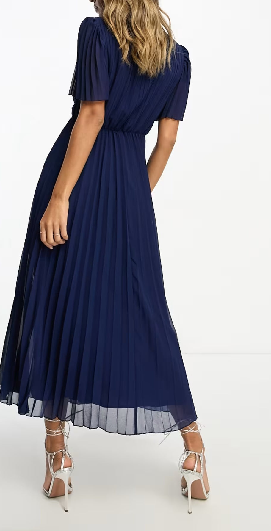 Rochie midi ASOS, albastru