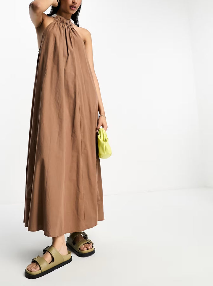 Rochie maxi ASOS, maro