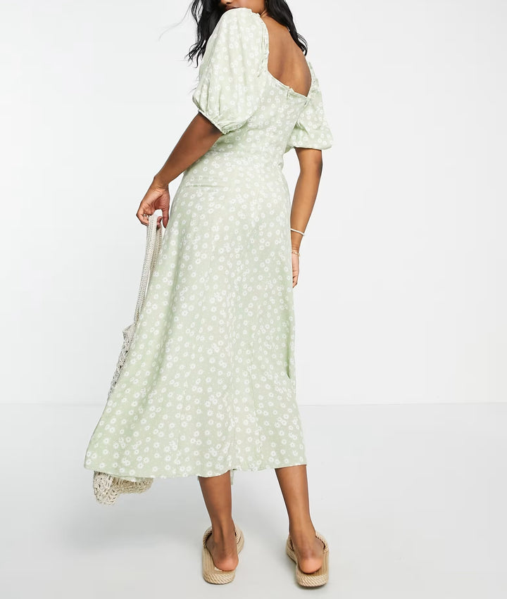 Rochie midi ASOS, verde