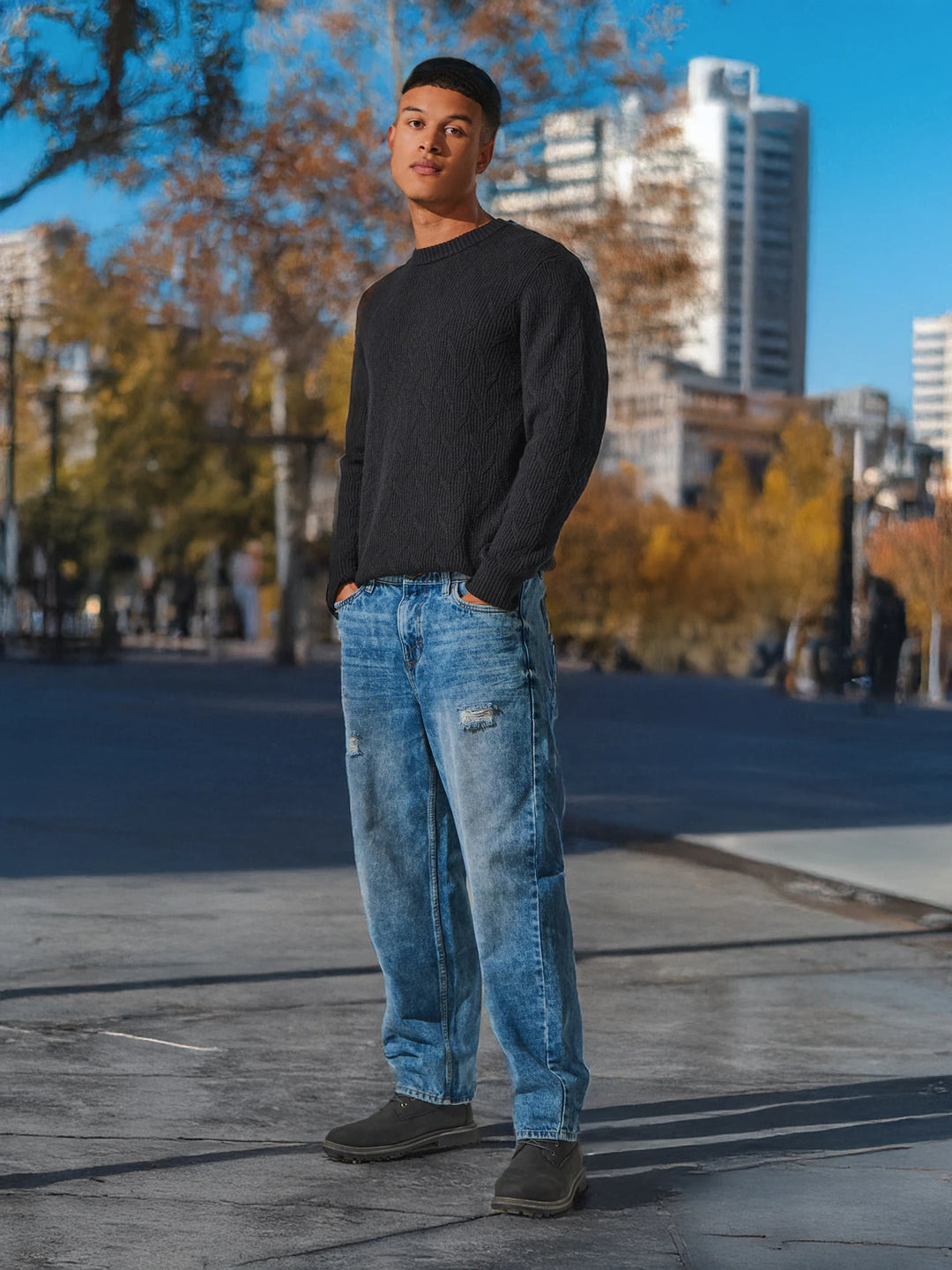 Jeans SINSAY, albastru