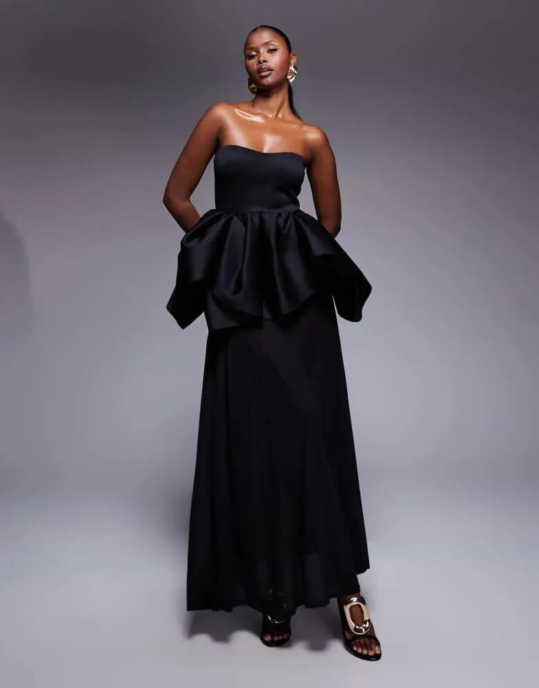 Rochie maxi ASOS, negru