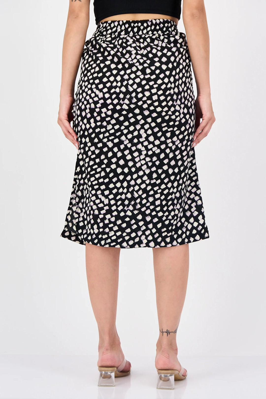 Fustă midi Vero Moda, negru