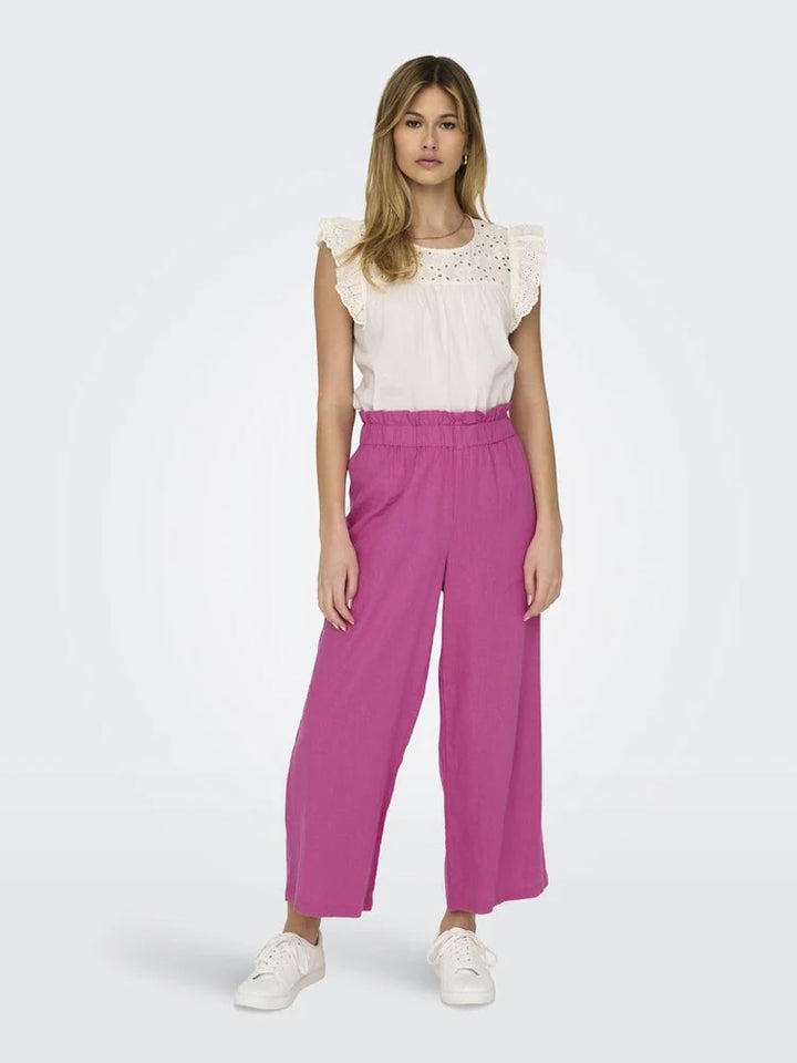 Pantaloni ONLY, roz