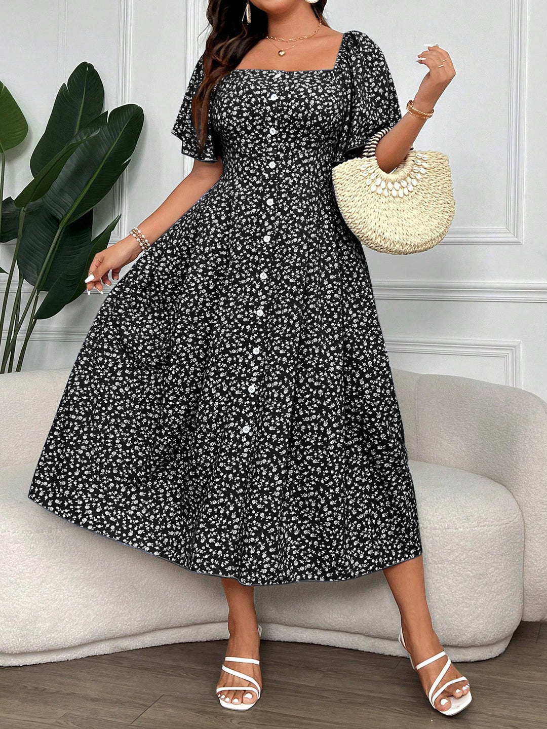 Rochie maxi SHEIN, mix culori