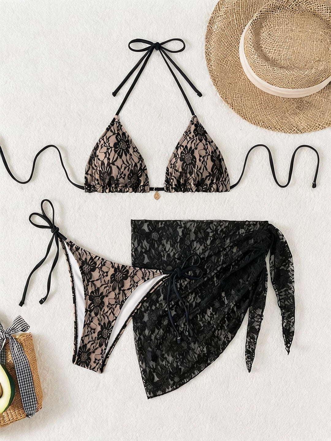 Set bikini SHEIN, negru