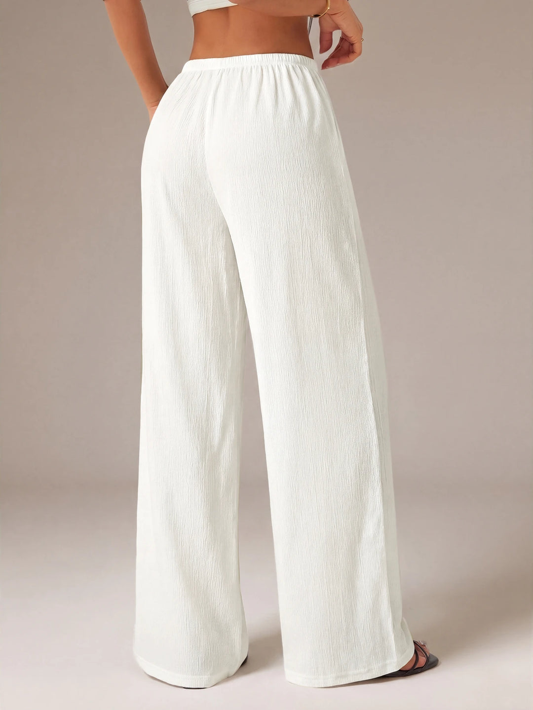 Pantaloni SHEIN, alb