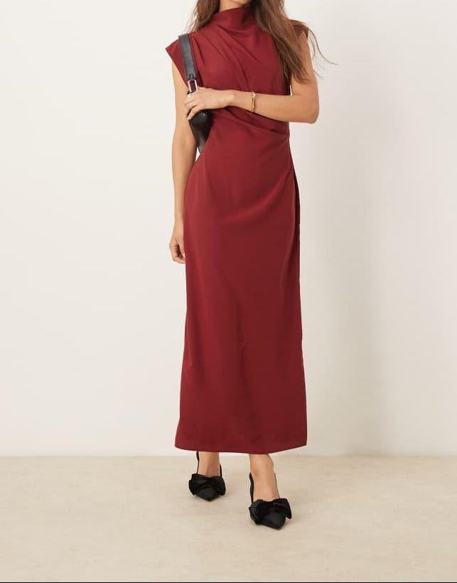 Rochie midi ASOS, roșu