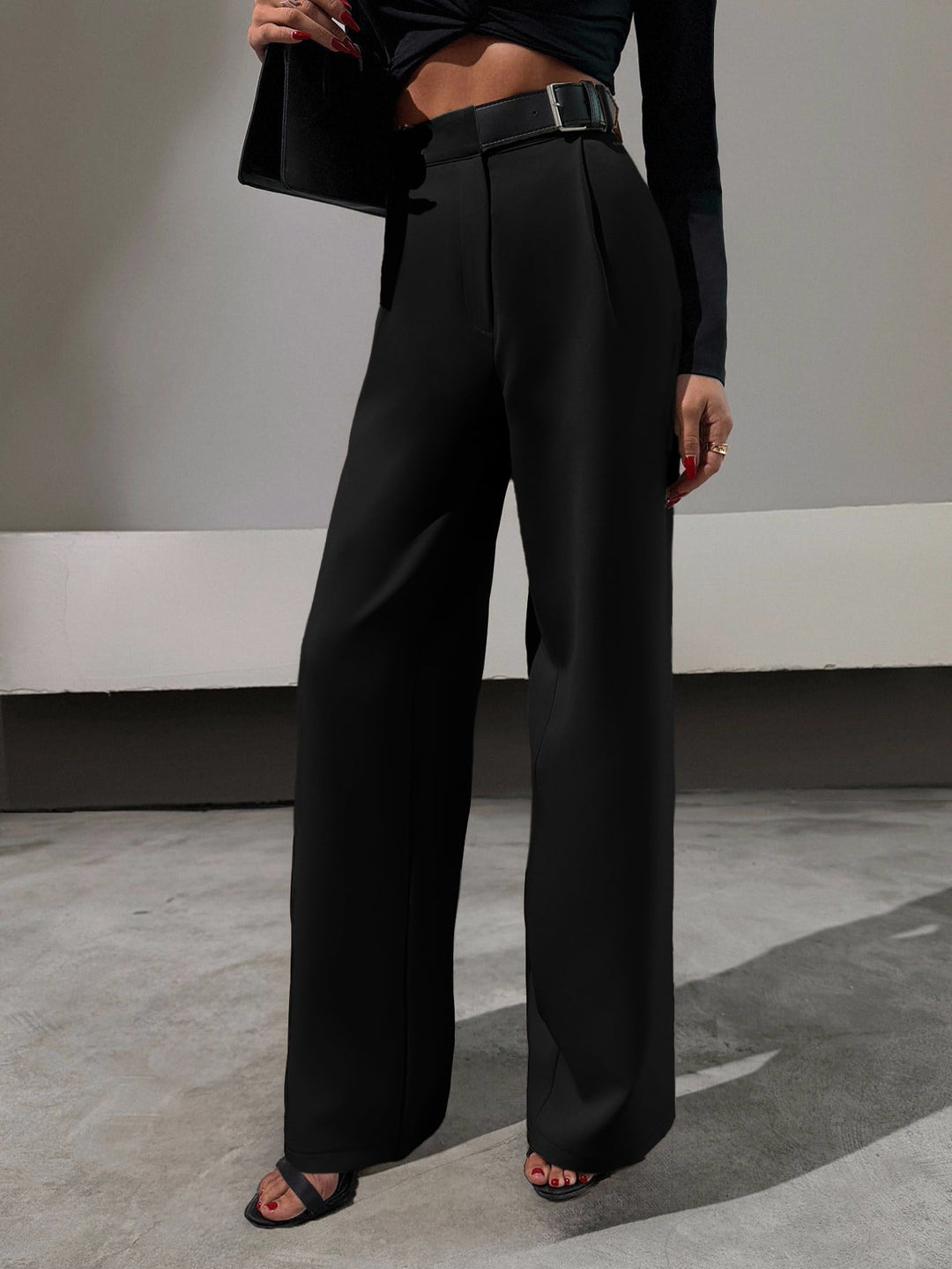 Pantaloni SHEIN, negru
