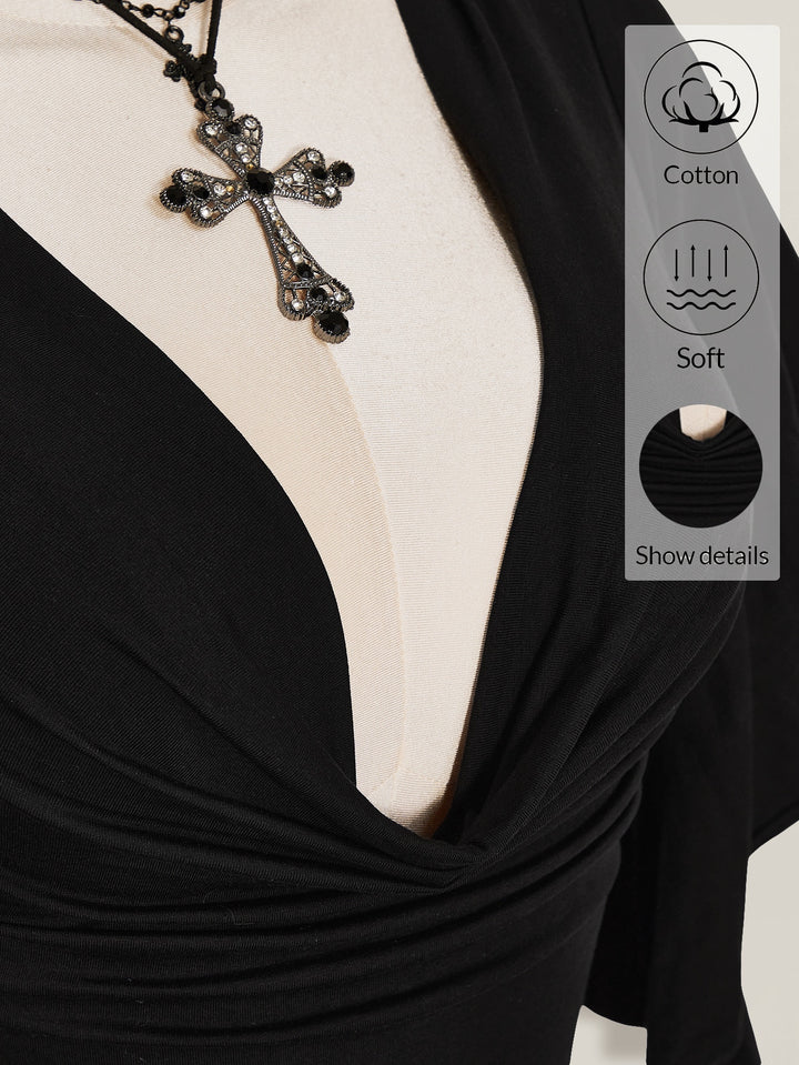 Top SHEIN, negru