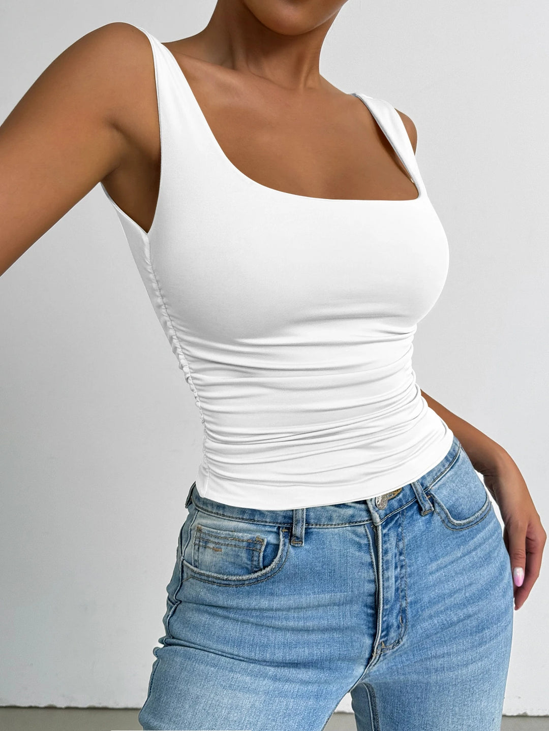 Top SHEIN, alb