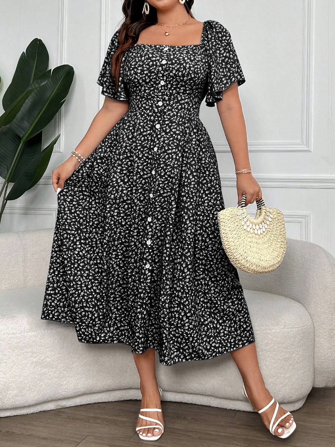 Rochie maxi SHEIN, mix culori