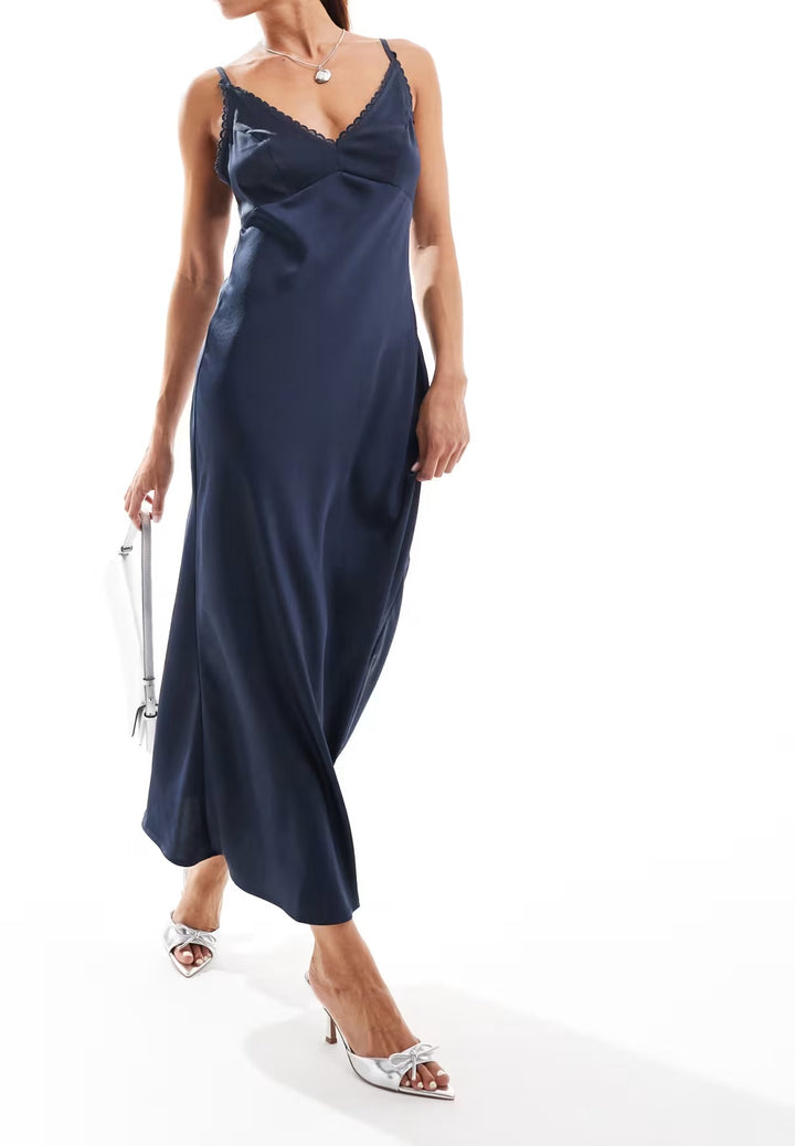 Rochie midi ASOS, albastru