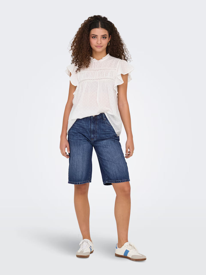 Pantaloni scurți ONLY, albastru