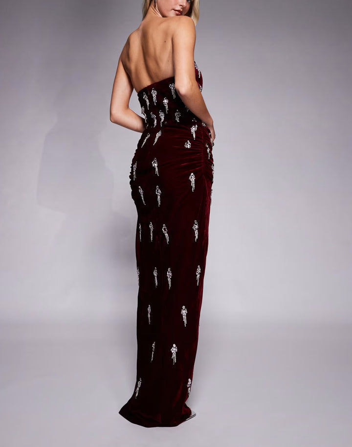Rochie de ocazie ASOS, vișiniu