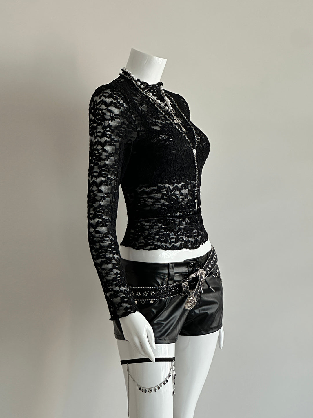 Top SHEIN, negru