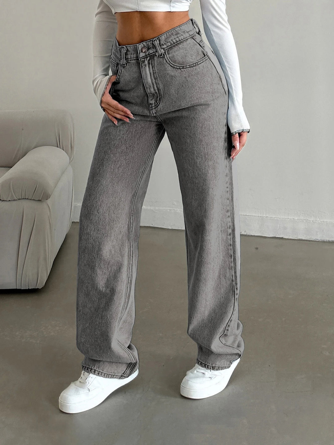Jeans SHEIN, gri