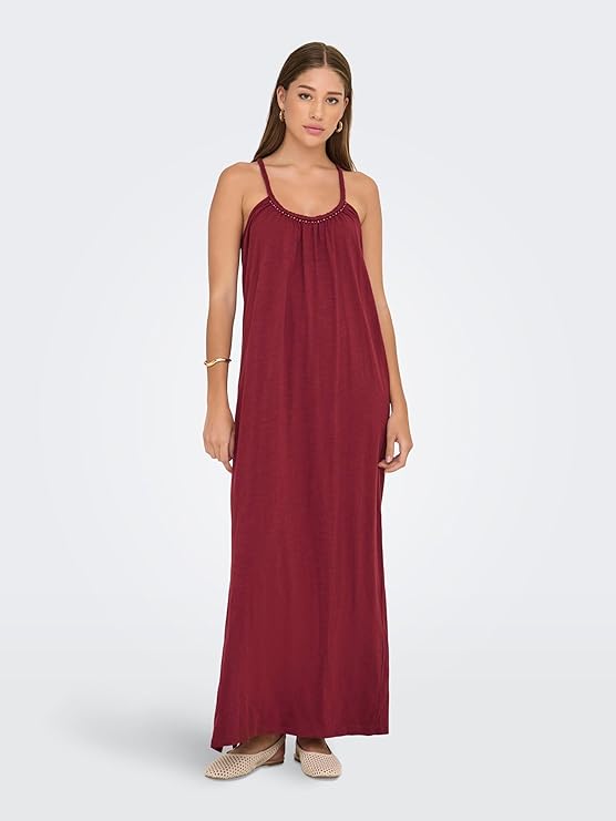 Rochie maxi ONLY, roșu
