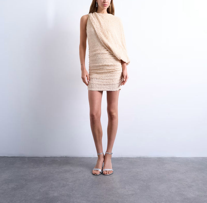 Rochie de ocazie Topshop, bej