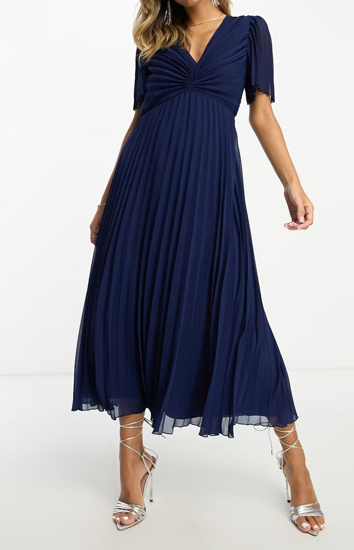 Rochie midi ASOS, albastru