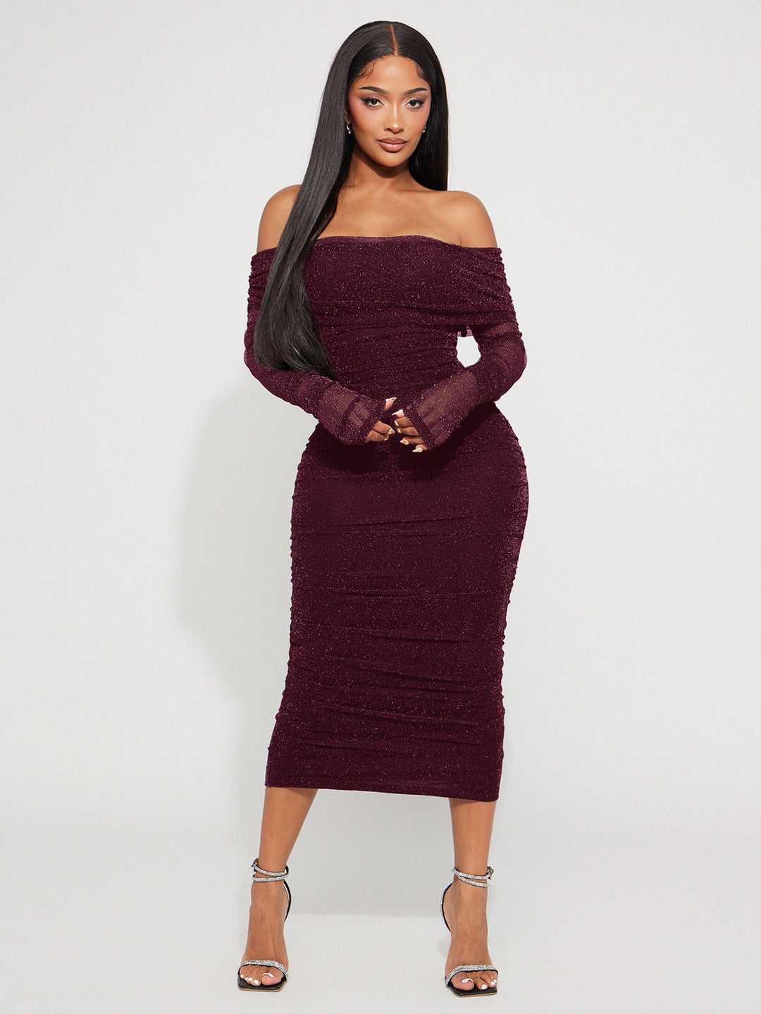 Rochie midi SHEIN, mov