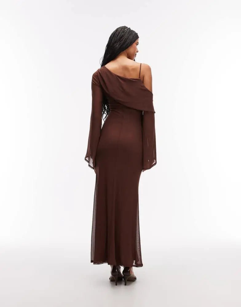 Rochie maxi ASOS, maro