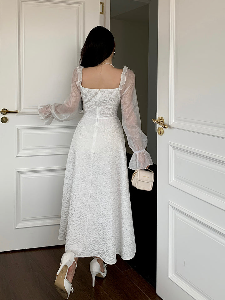 Rochie midi SHEIN, alb