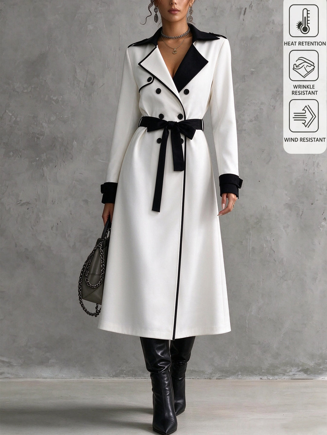 Trench SHEIN, mix culori