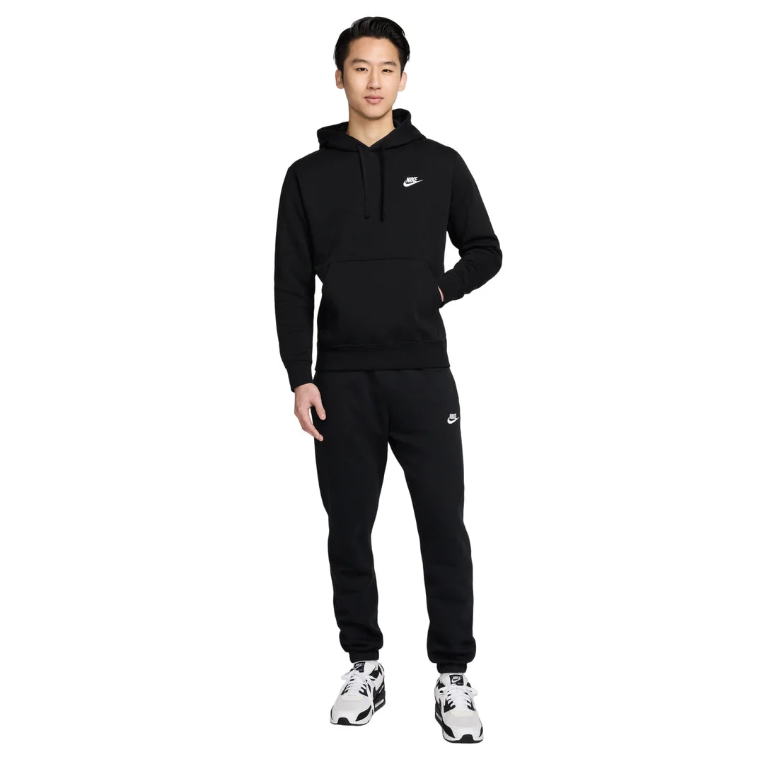 Kapucnis pulóver NIKE, fekete