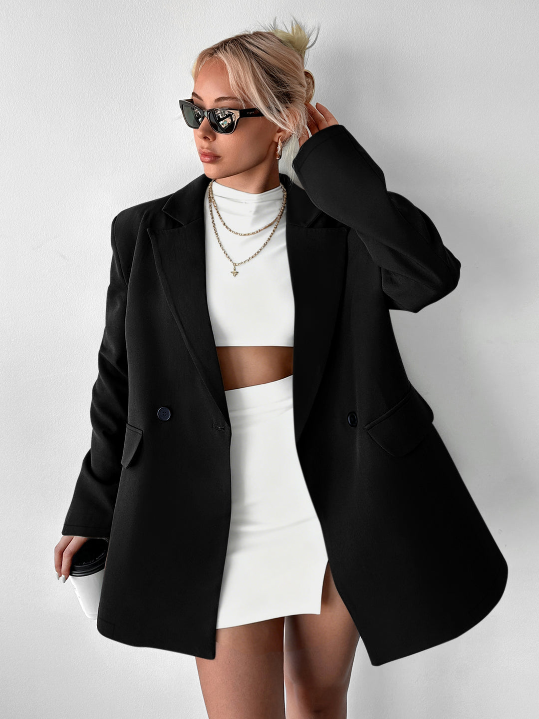 Sacou SHEIN, negru