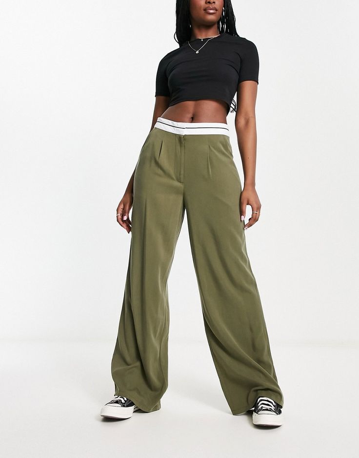Pantaloni ASOS, verde