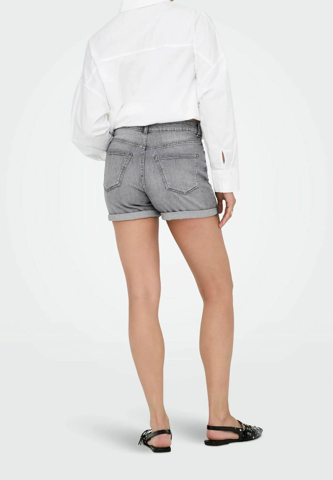Pantaloni scurți de blugi ONLY, gri