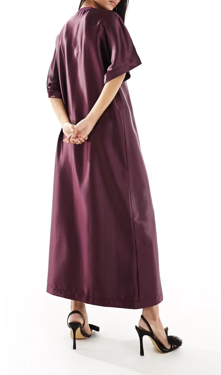 Rochie midi ASOS, mov