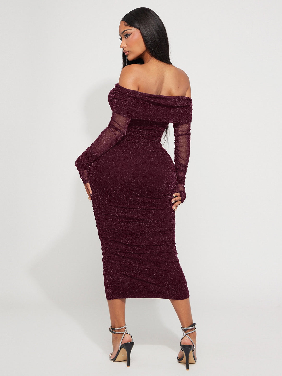 Rochie midi SHEIN, mov