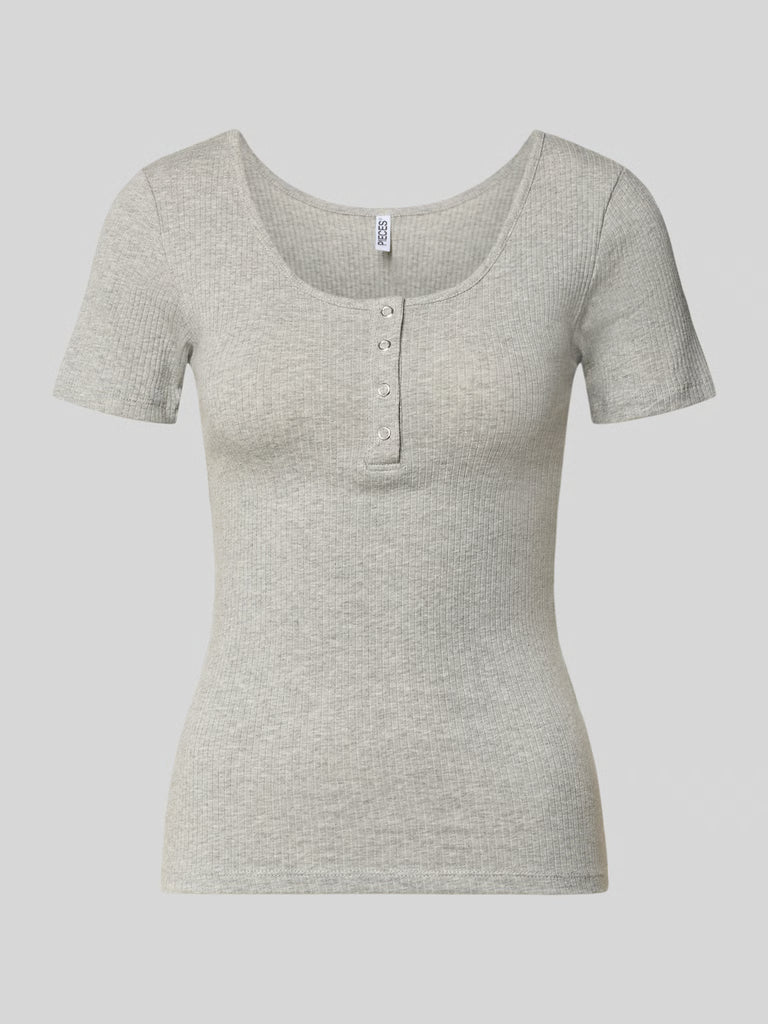 Tricou PIECES, gri